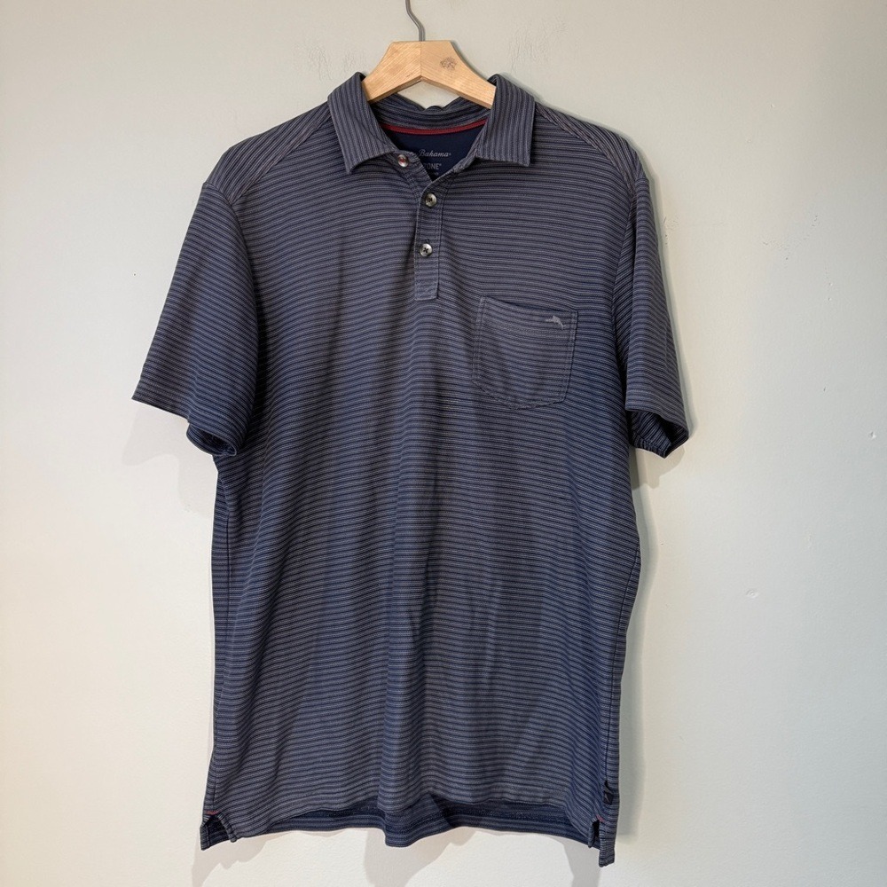 Tommy Bahama Blue Polo Shirt Classic Design Medium
